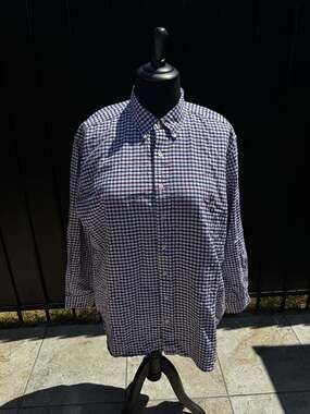 Ralph Lauren Big and Tall Men's Long Sleeve Button Down Plaid Shirt
